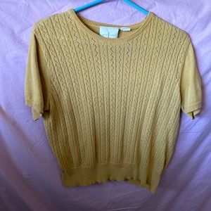 Vintage First Issue by Liz Claiborne yellow blouse